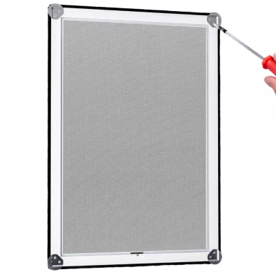 Moustiquaires pour fenêtres en bois - kit à monter soi-même Brun noir RAL 8022 | Transparent Plus