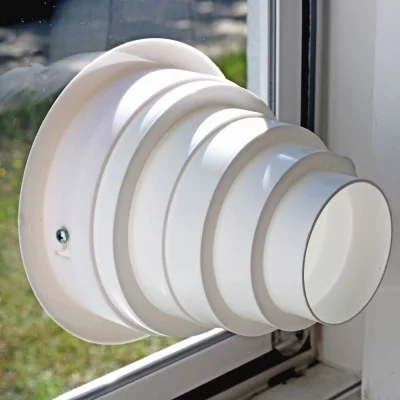Adaptateur universel à étages pour tuyaux blanc