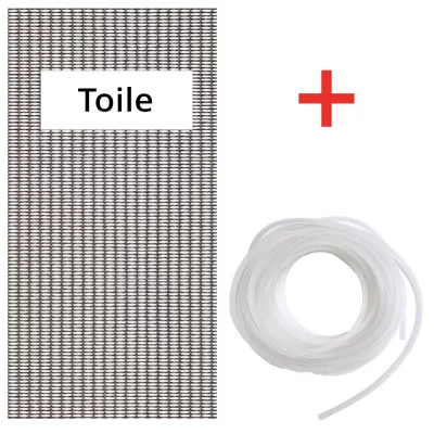 Kit toile de rechange - Protection contre le pollen 1,20 m (B) x 1 m (L) | argent | Acier inoxydable (gris)