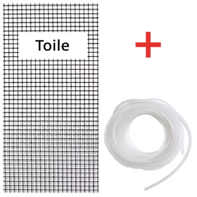 Kit toile de rechange - Transparent Plus 1,22 m (B) x 1 m (L) | noir | Transparent Plus