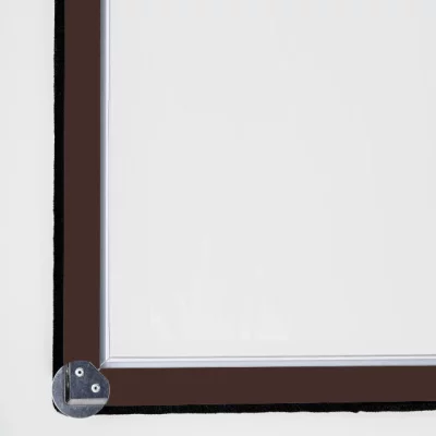 Fenêtre secrète Brun chocolat RAL 8017 | Verre dépoli
