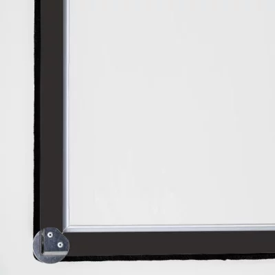 Fenêtre secrète Brun noir RAL 8022 | Verre dépoli