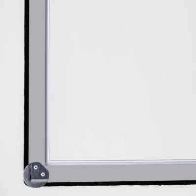 Fenêtre secrète Anodisé argent EV1 | Verre dépoli
