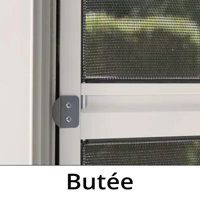 Moustiquaires pour portes - Prêt à l'emploi Blanc RAL 9016 | Fibre de verre (noir)