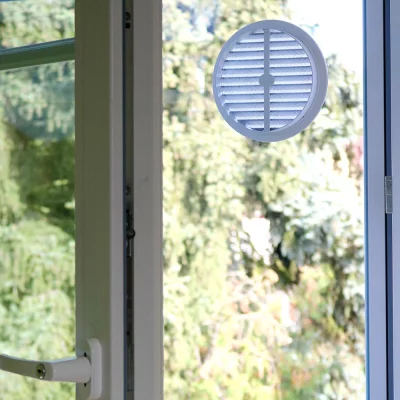 Fenêtre de compensation de pression Anthracite RAL 7016 | Verre acrylique