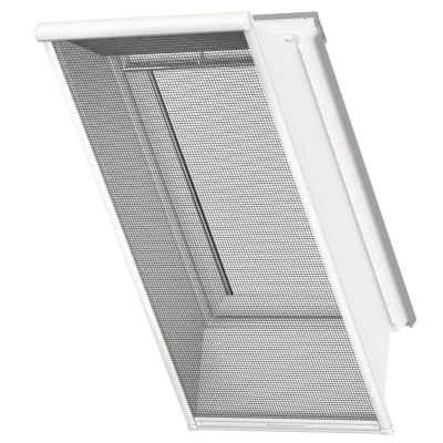 VELUX Moustiquaires pour fenêtres de toit 53 cm x 160 cm | blanc | Fibre de verre (noir)