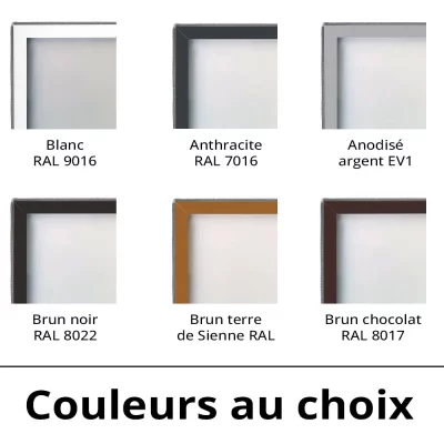 Moustiquaires pour fenêtres en bois - Prêt à l'emploi Anthracite RAL 7016 | Fibre de verre (noir)