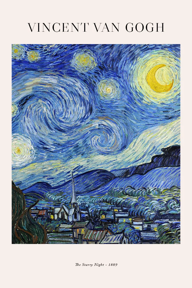 Artfilia Vincent van Gogh - Starry Night Variante 2 13x18 cm