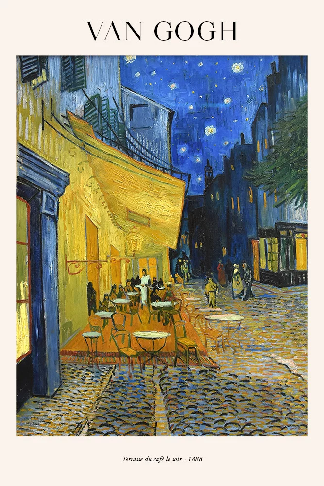 Artfilia Vincent van Gogh - Cafe Terrace at Night Variante 1 40x60 cm