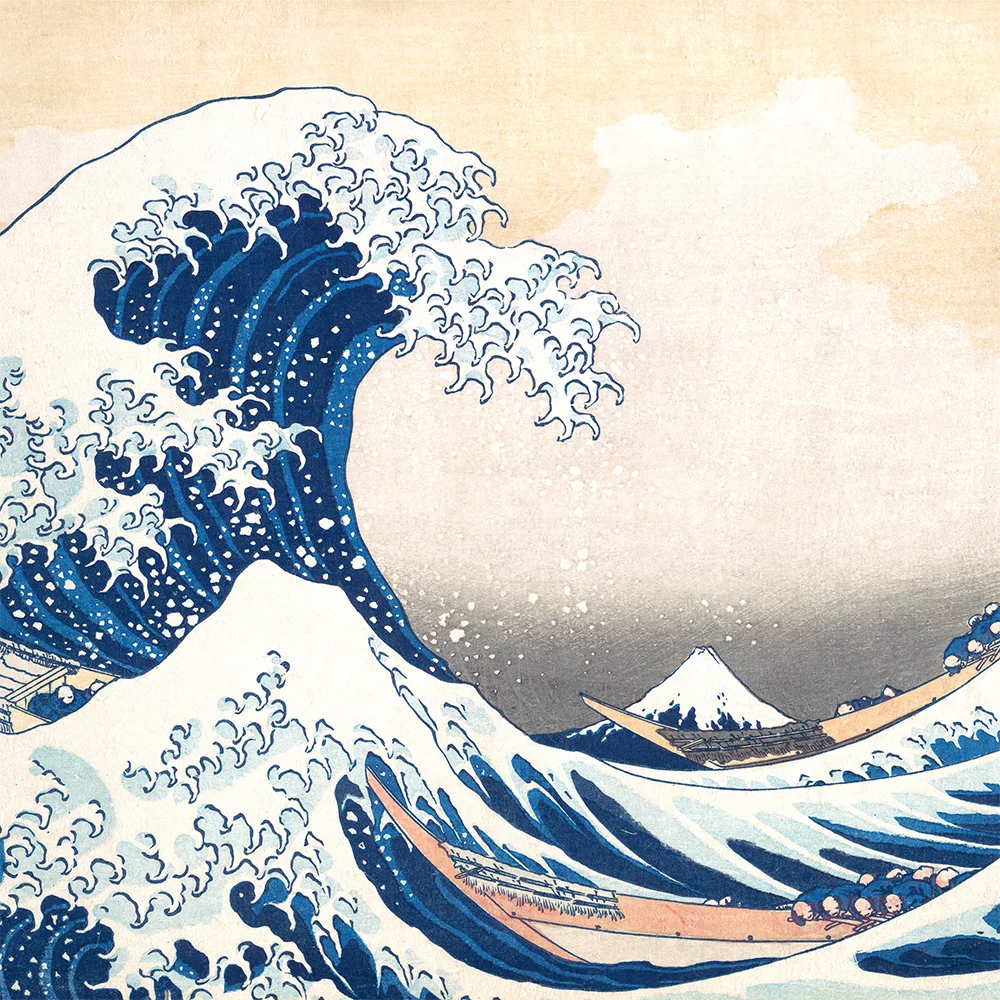 Artfilia Katsushika Hokusai - The Great Wave off Kanagawa Variante 2 40x40 cm