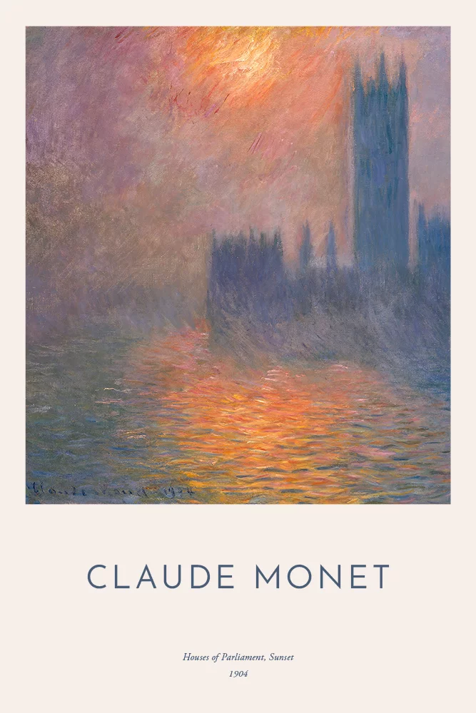 Artfilia Claude Monet - The Houses of Parliament Variante 1 30x45 cm