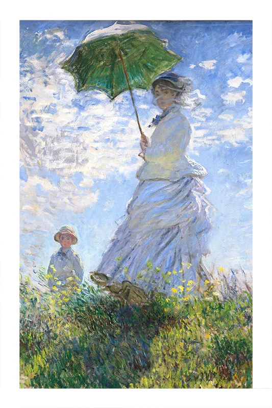 Artfilia Claude Monet - Woman with a Parasol - Madame Monet and Her Son Variante 3 40x60 cm