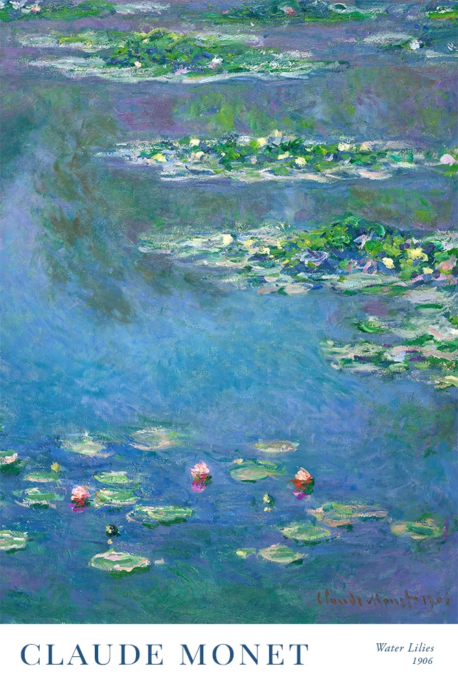 Artfilia Claude Monet - Water Lilies (1906) Variante 1 60x90 cm