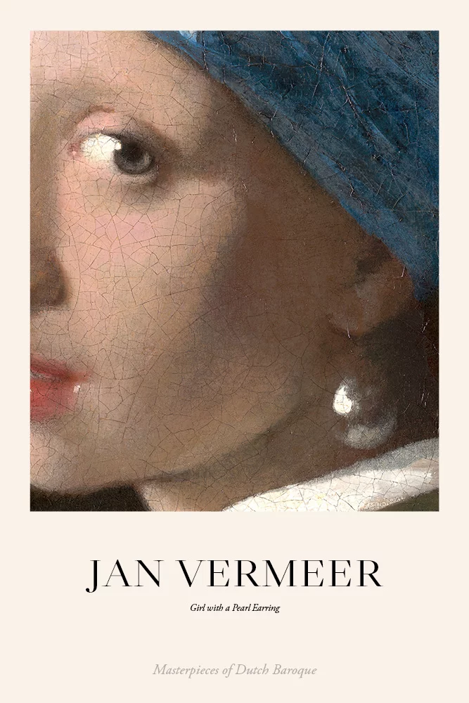 Artfilia Jan Vermeer - Girl with a Pearl Earring Variante 2 60x90 cm
