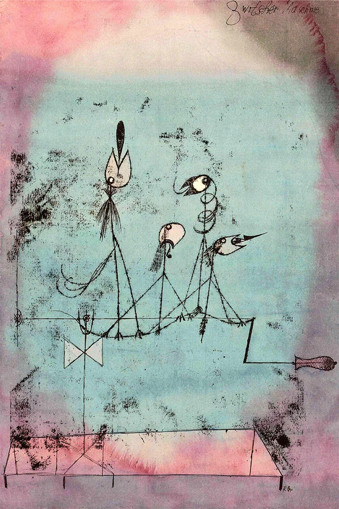 Artfilia Paul Klee - Twittering Machine Variante 4 20x30 cm