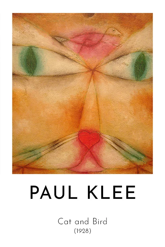 Artfilia Paul Klee - Cat and Bird Variante 2 13x18 cm