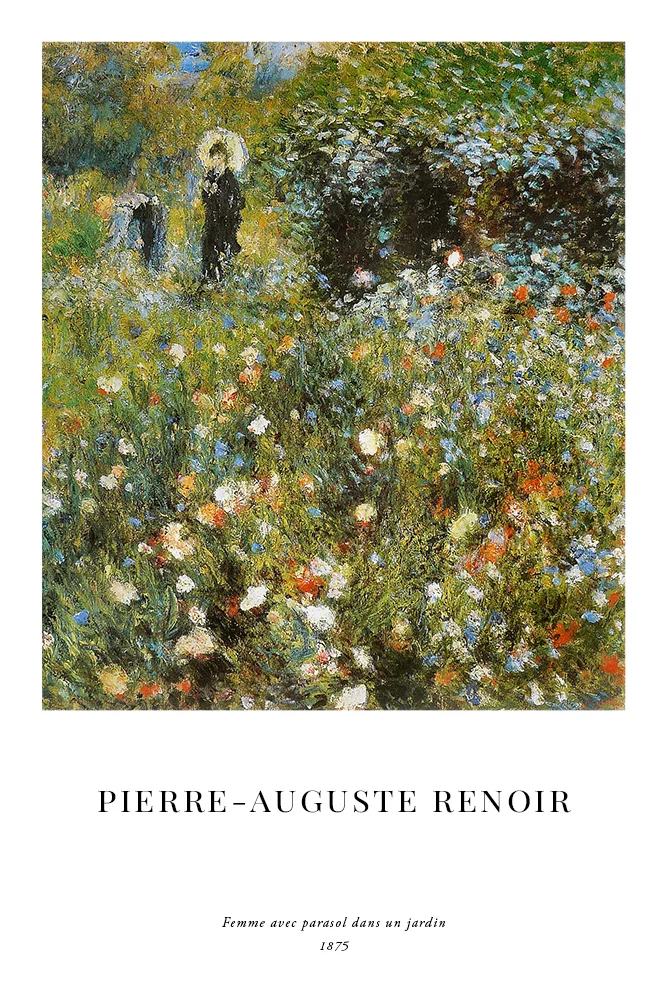 Artfilia Pierre-Auguste Renoir - Woman with a Parasol in a Garden Variante F 30x45 cm