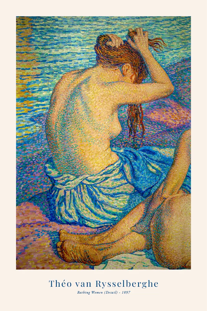 Artfilia Théo van Rysselberghe - Bathing Women (Detail) Variante 1 40x60 cm