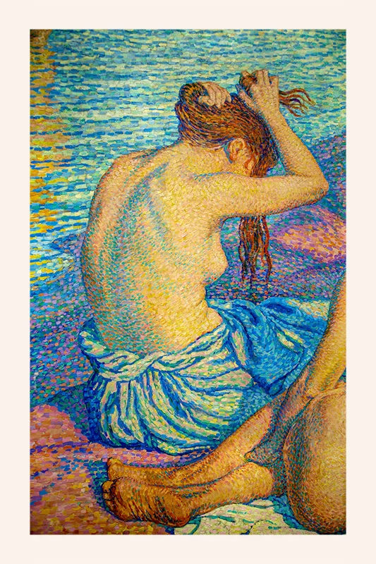 Artfilia Théo van Rysselberghe - Bathing Women (Detail) Variante 2 20x30 cm