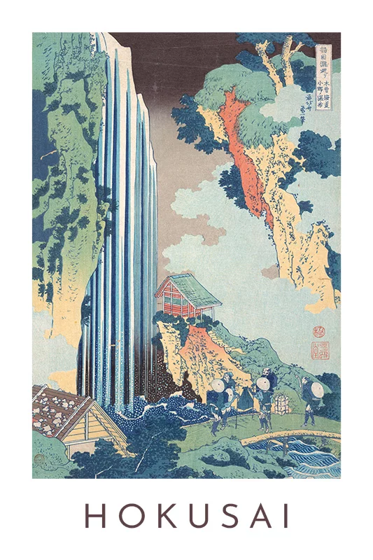 Artfilia Katsushika Hokusai - Ono Waterfall on the Kisokaido Variante 2 13x18 cm