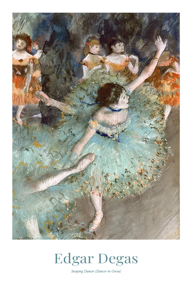 Artfilia Edgar Degas - Swaying Dancer (Dancer in Green) Variante 1 13x18 cm