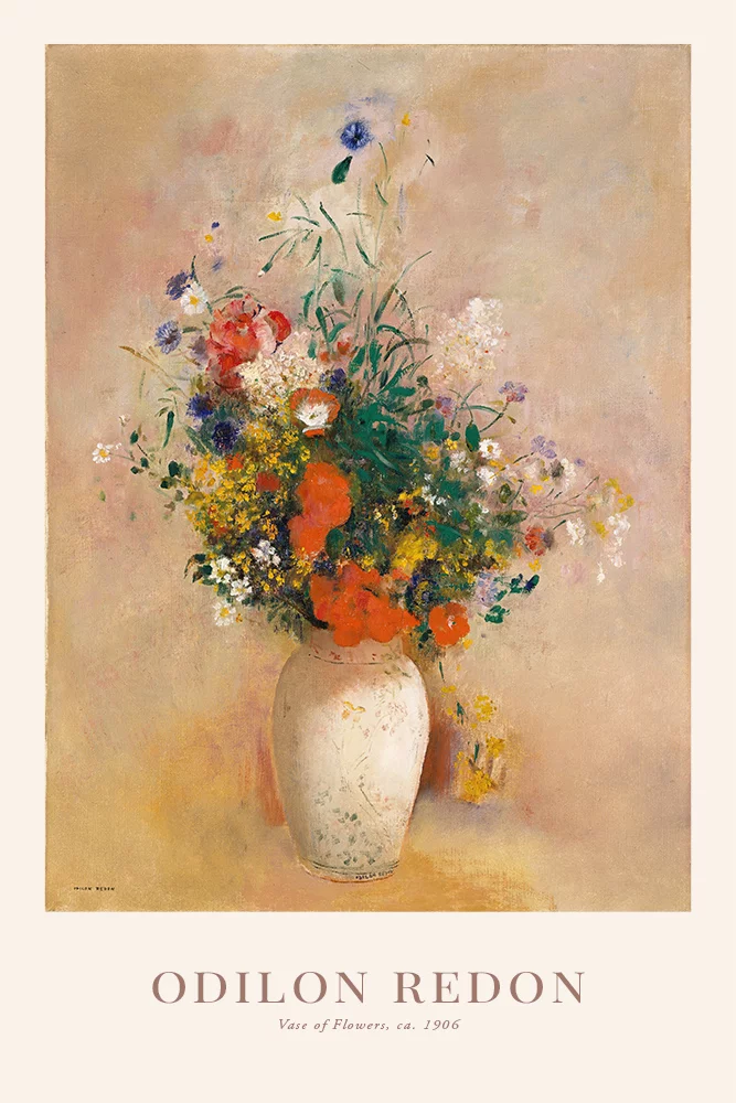Artfilia Odilon Redon - Vase of Flowers Variante 1 60x90 cm