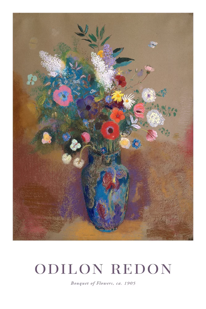 Artfilia Odilon Redon - Bouquet of Flowers Variante 1 40x60 cm