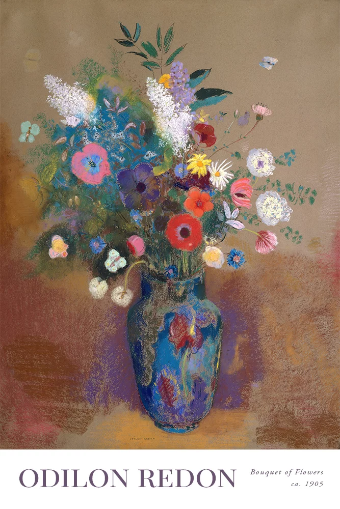 Artfilia Odilon Redon - Bouquet of Flowers Variante 2 60x90 cm