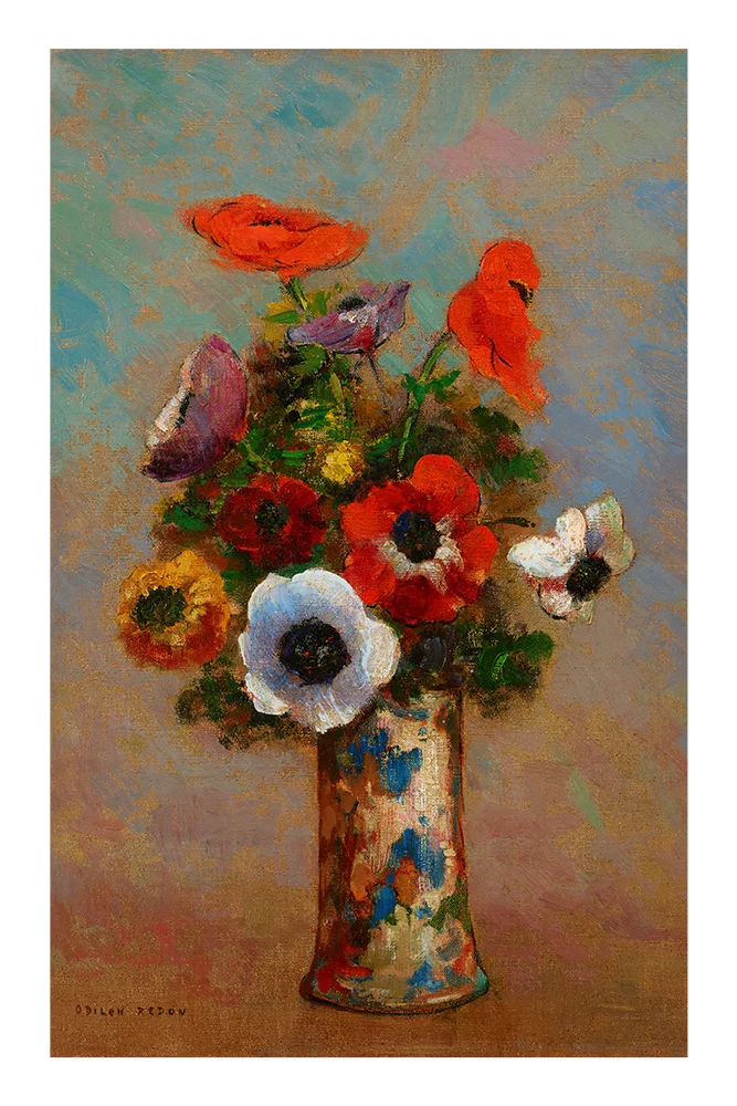 Artfilia Odilon Redon - Still Life with Anemones Variante 1 30x45 cm