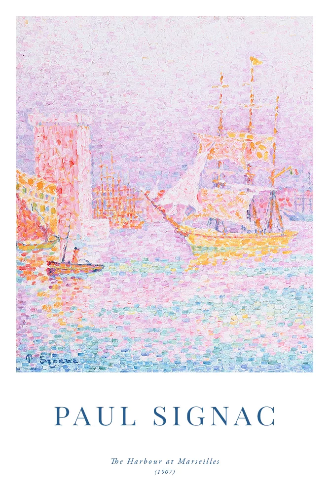 Artfilia Paul Signac - The Harbour at Marseilles Variante 2 20x30 cm