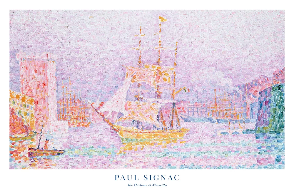 Artfilia Paul Signac - The Harbour at Marseilles Variante 3 30x45 cm