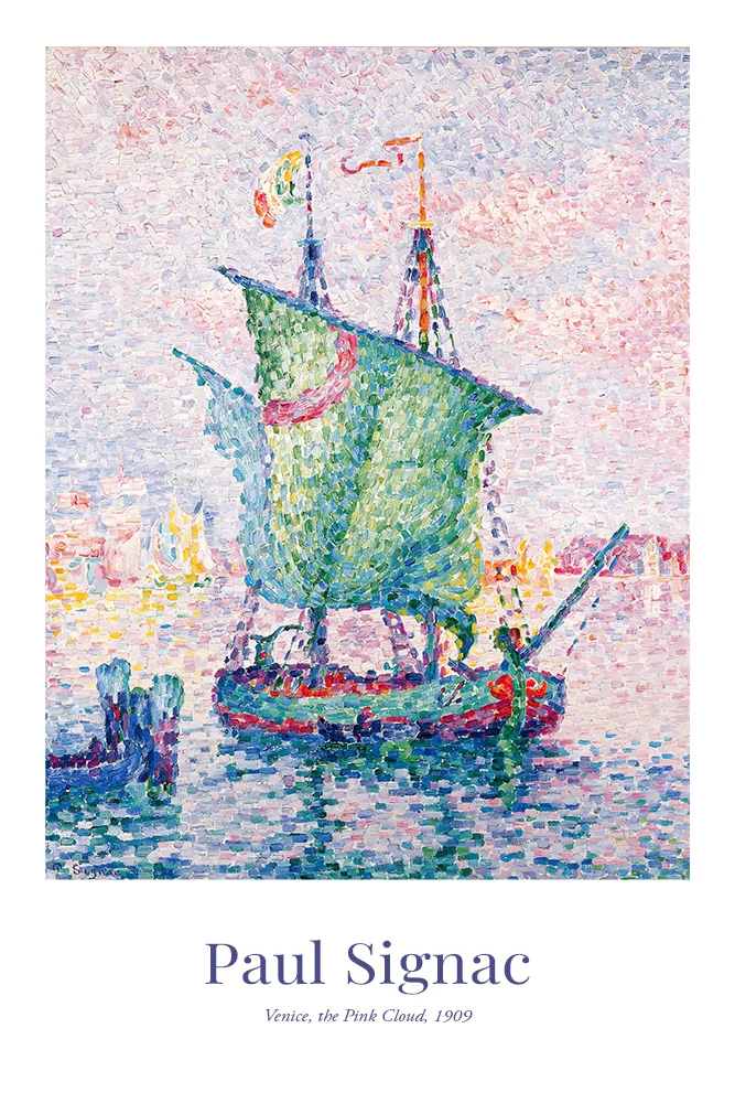 Artfilia Paul Signac - Venice, The Pink Cloud, 1909 Variante 2 13x18 cm