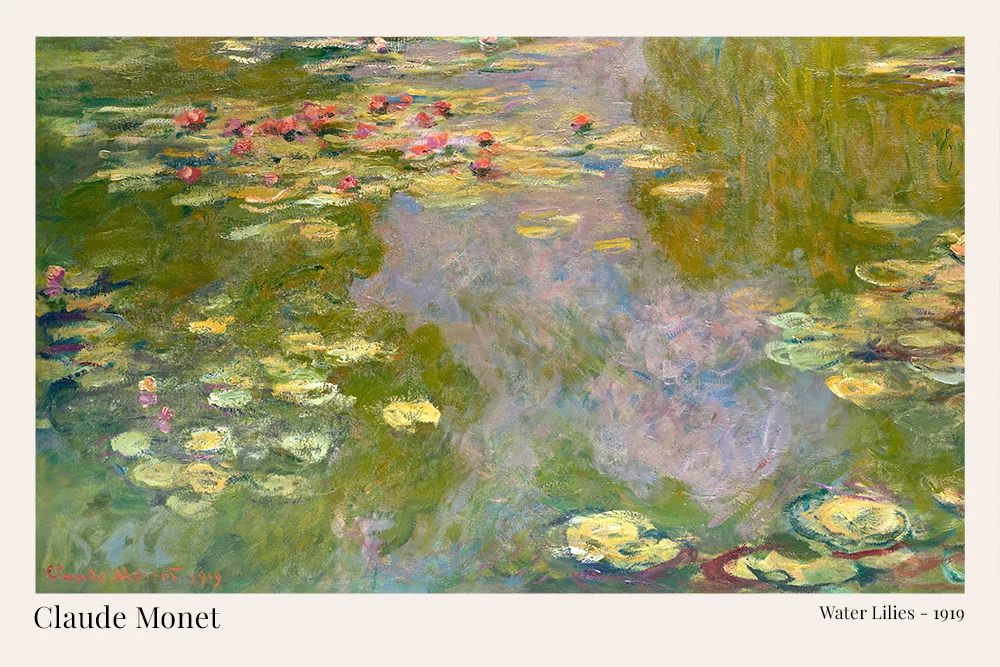 Artfilia Claude Monet - Water Lilies, 1919 Variante 1 30x45 cm
