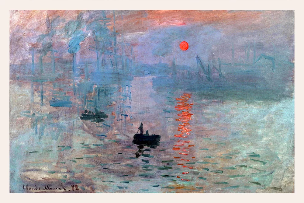 Artfilia Claude Monet - Impression, Sunrise Variante 2 20x30 cm