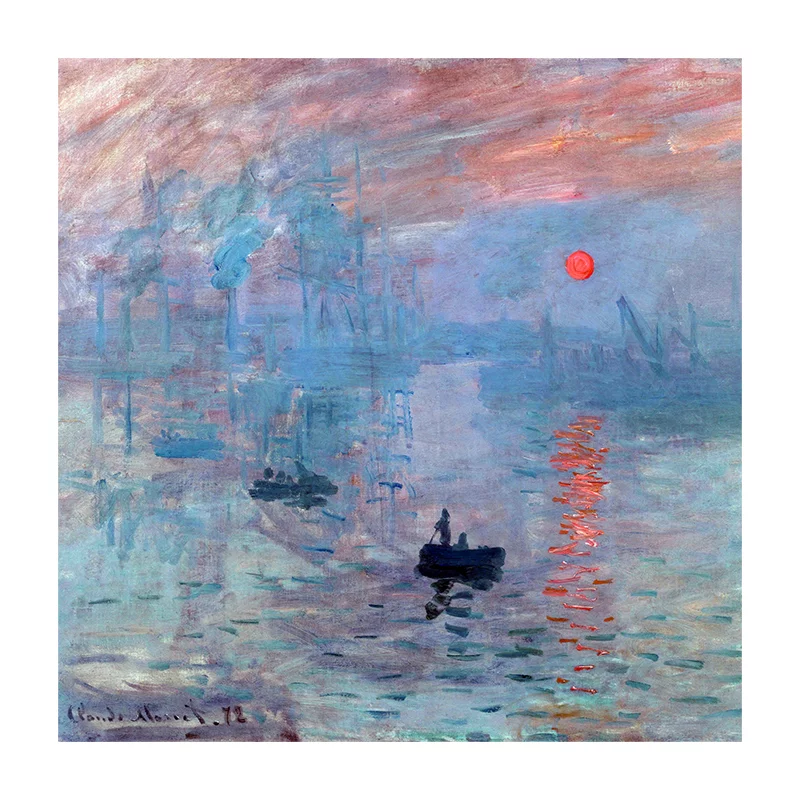 Artfilia Claude Monet - Impression, Sunrise Variante 1 60x60 cm