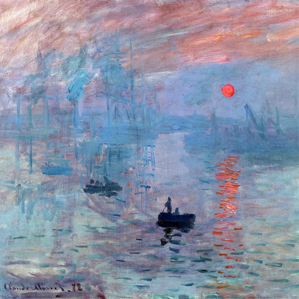 Artfilia Claude Monet - Impression, Sunrise Variante 2 40x40 cm