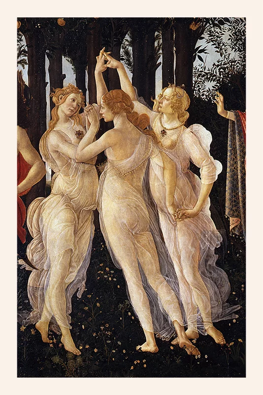 Artfilia Sandro Botticelli - Primavera (Detail) Variante 1 60x90 cm