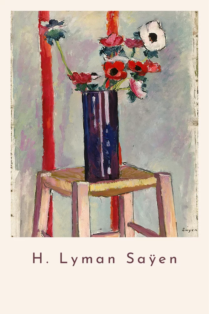 Artfilia H. Lyman Saÿen - Anemones Variante 2 60x90 cm