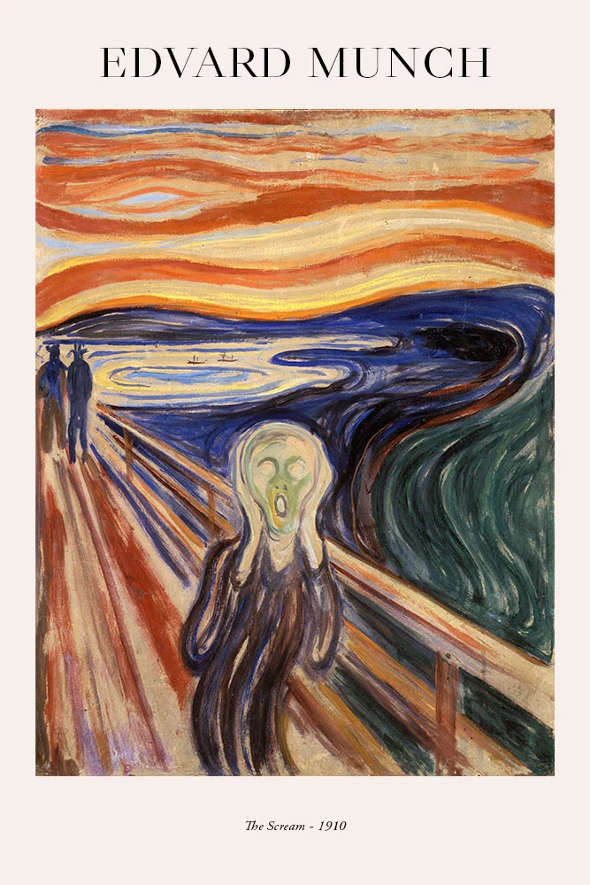 Artfilia Edvard Munch - The Scream Variante 2 60x90 cm