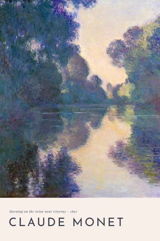 Artfilia Claude Monet - Morning on the Seine near Giverny Variante 3 13x18 cm