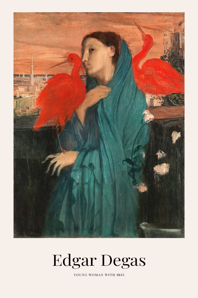 Artfilia Edgar Degas - Young Woman with Ibis Variante 1 60x90 cm