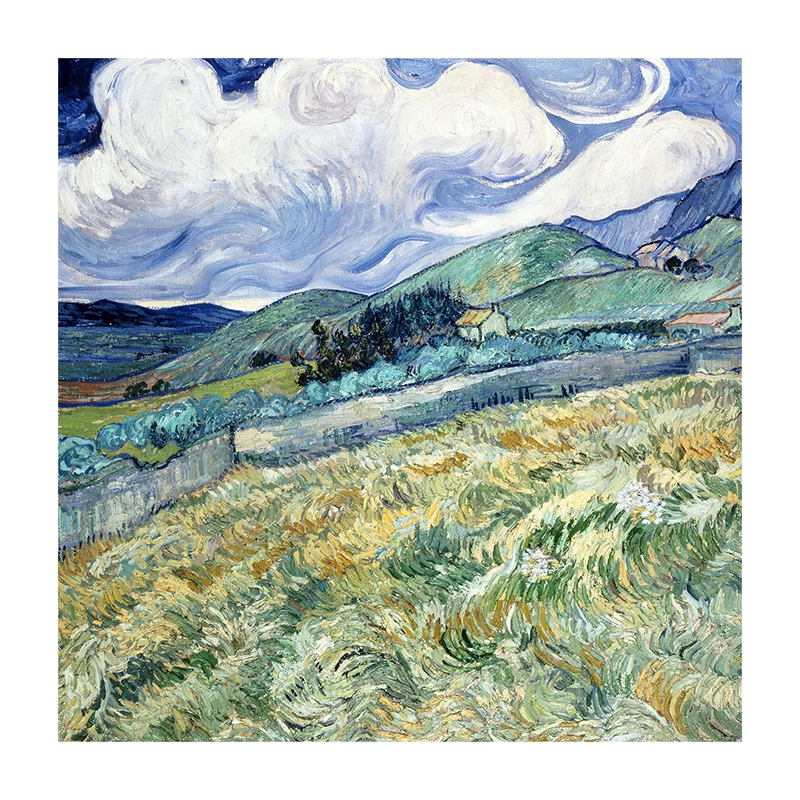 Artfilia Vincent van Gogh - Landscape from Saint-Rémy Variante 1 60x60 cm
