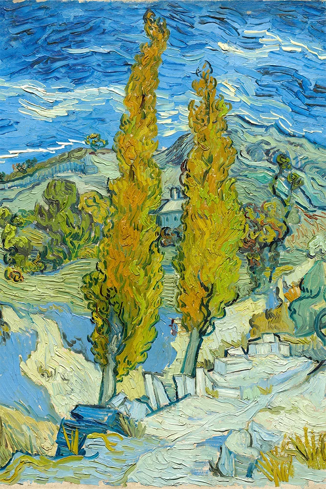 Artfilia Vincent van Gogh - The Poplars at Saint-Rémy Variante 3 20x30 cm