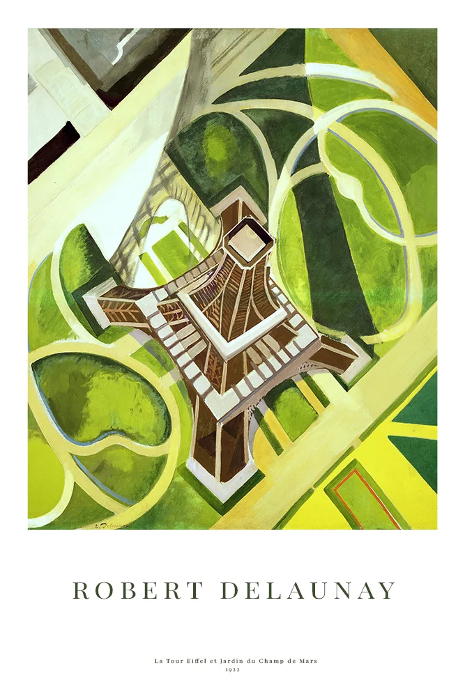 Artfilia Robert Delaunay - La Tour Eiffel et Jardin du Champ de Mars Variante 1 20x30 cm