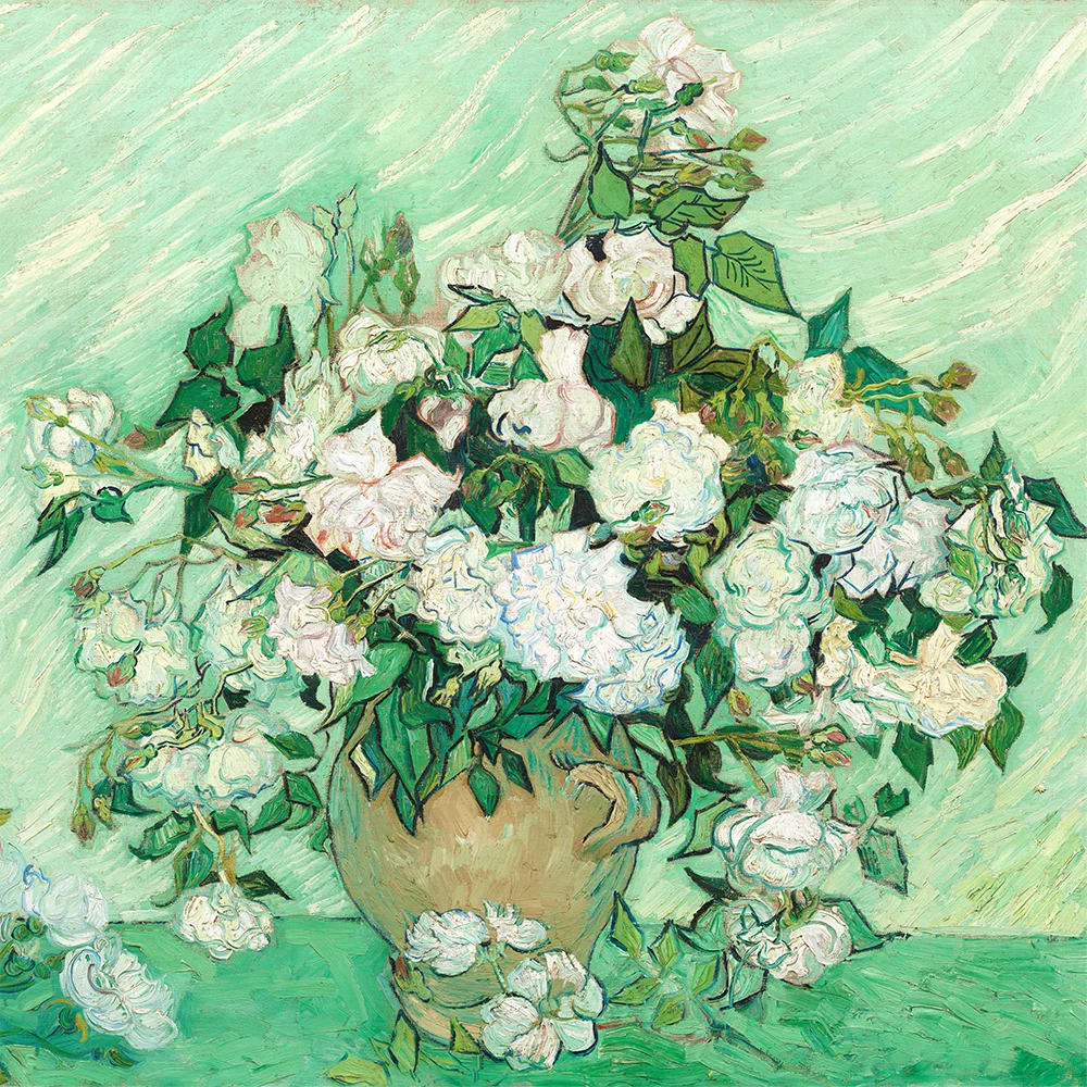 Artfilia Vincent van Gogh - Roses, 1890 Variante 2 60x60 cm