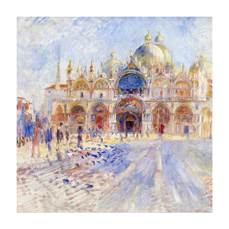 Artfilia Pierre Auguste Renoir - The Piazza San Marco, Venice Variante 1 60x60 cm