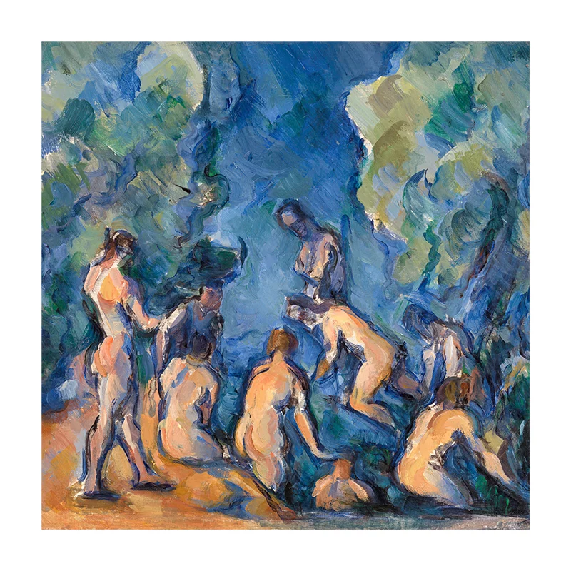 Artfilia Paul Cézanne - Bathers Variante 1 40x40 cm