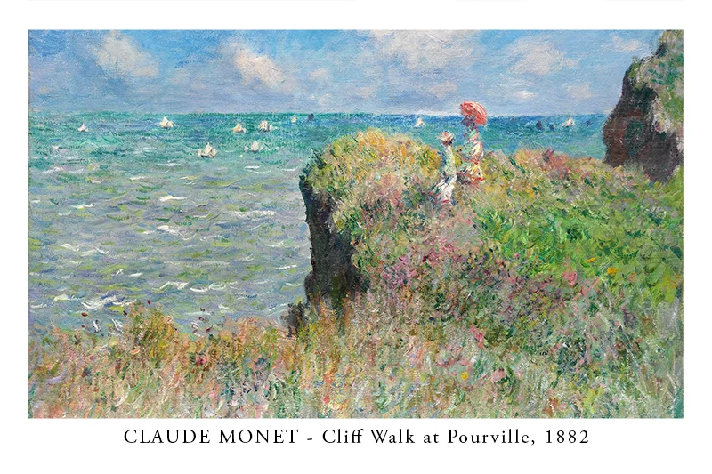Artfilia Claude Monet - Cliff Walk at Pourville Variante 1 20x30 cm