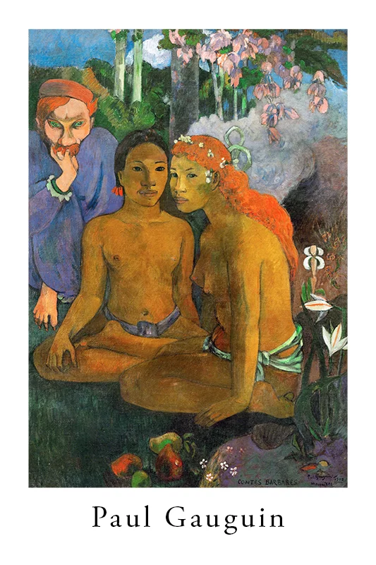 Artfilia Paul Gauguin - Contes barbares Variante 1 13x18 cm