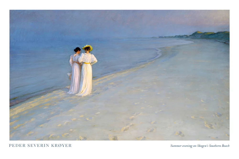 Artfilia Peder Severin Krøyer - Summer evening on Skagen's Southern Beach Variante 1 60x90 cm